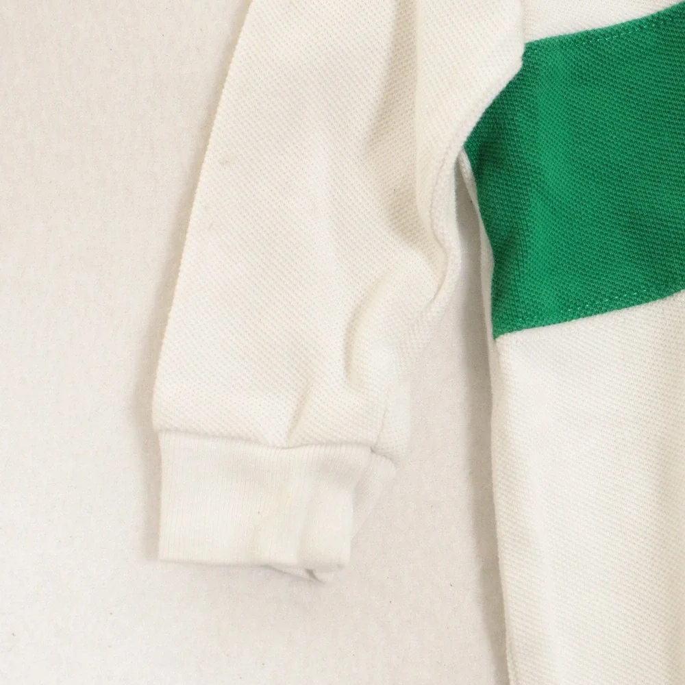 Ralph Lauren Rugby Romper Switzerland Polo Team Crest White Cotton Kids Baby 6M